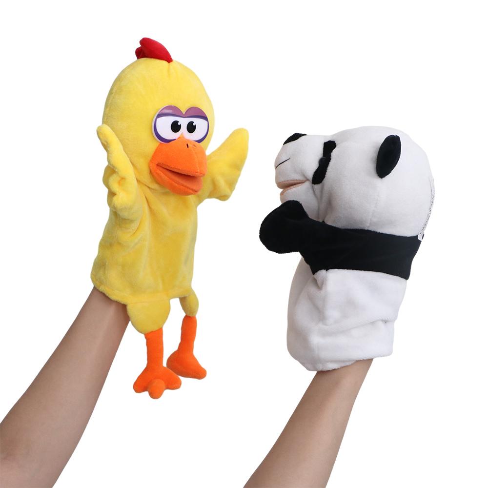 Dinosaur Stuffed Animals Bear Shark Finger Puppet Animal Puppet Hand Finger Puppet Plushed Doll