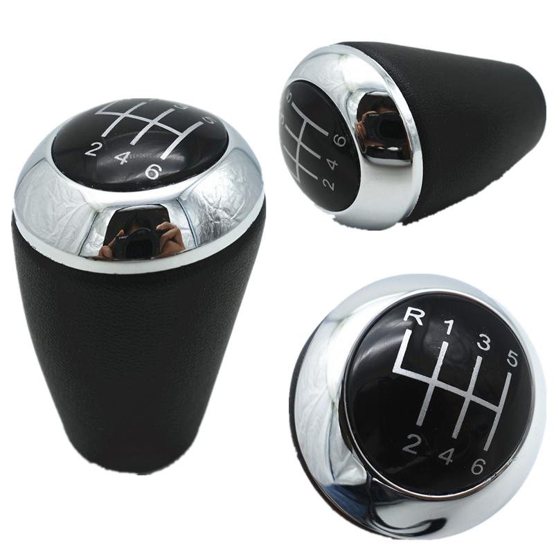 6 Speed PU Leather Gear Shift Knob Lever Shifter Stick Pen For Mazda 3 6 3 Series CX-7 MX-5 2009 2010 2011 2012 2013 2014-2017