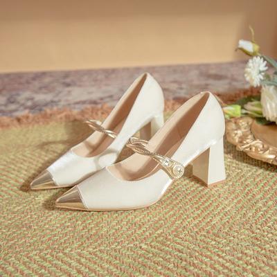 Мода 2024 года, дизайнерские женские туфли Мэри Джейн, модные туфли на толстом каблуке с короткими застежками, женские элегантные туфли-гладиаторы для улицы