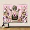 Christmas Tapestry Wall Hanging Christmas Gift Background Cloth Polyester Tapestry For Bedroom Living Room Party Home Decoration