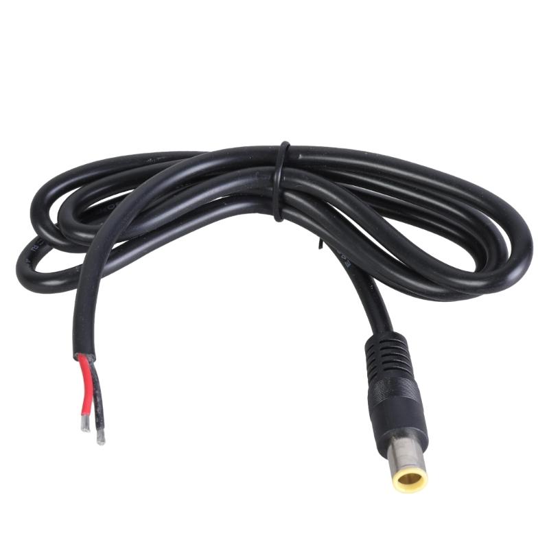 DC7.9x5.5mm Power Pigtails Cable DC7909 7.9x5.5mm Male Plugs Cable with Bare Wire End for Solar Panel Laptop Charger