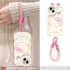 Cute cat ear doll lanyard suitable for Apple 11 mobile phone case 11PRO double bracket 11 niche 11 silicone X