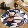 Coraline Pattern Round Rug, Indoor/Outdoor Mat, for Picnic, Gameroom, Bedroom, Office, Living Room, Home Decor Carpet, Birthday Gift