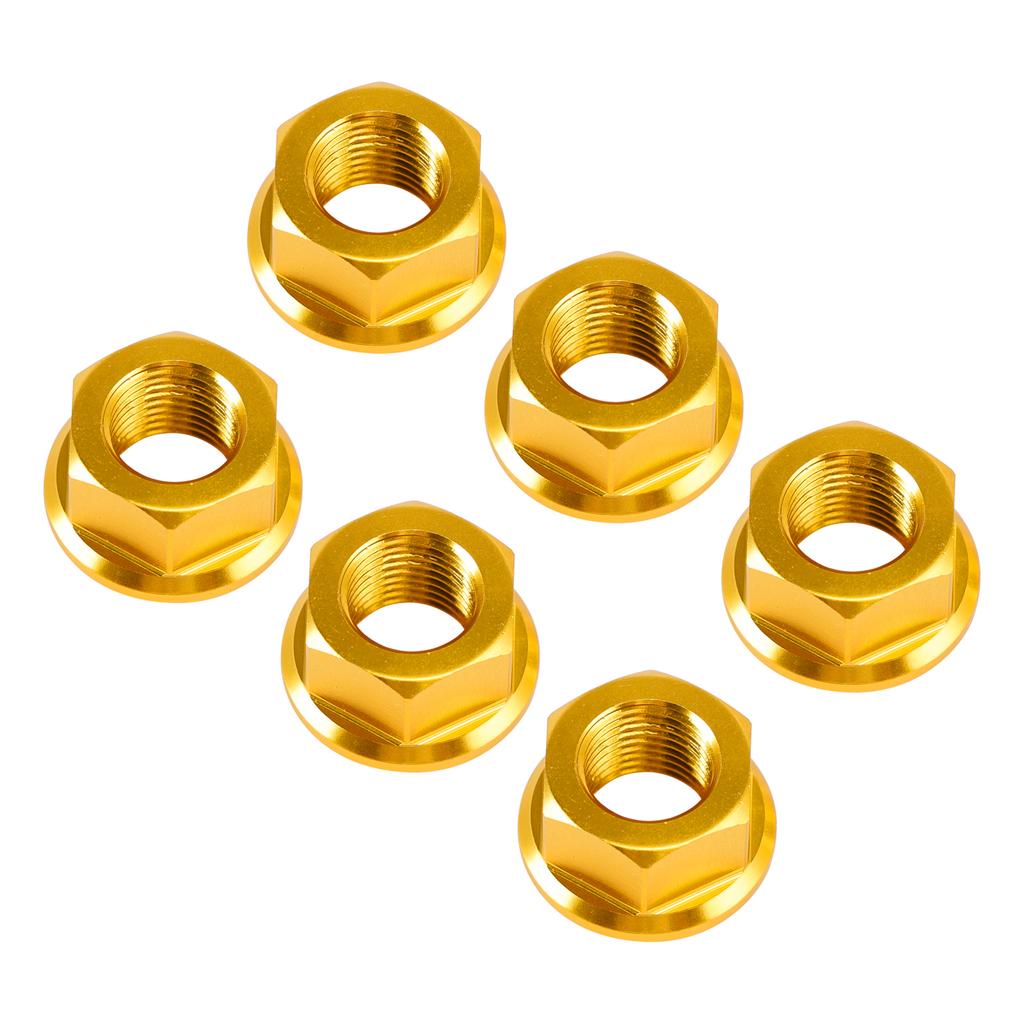 6x Rear Sprocket Nuts M10 X 1 Gold For Ducati 1098 1098S 1098R 1198 S 2007-2011