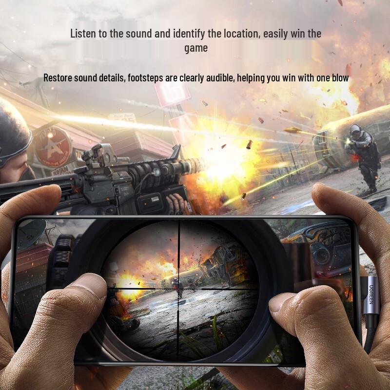 Ugreen Аудиоадаптер USB-C на 3,5 мм для наушников