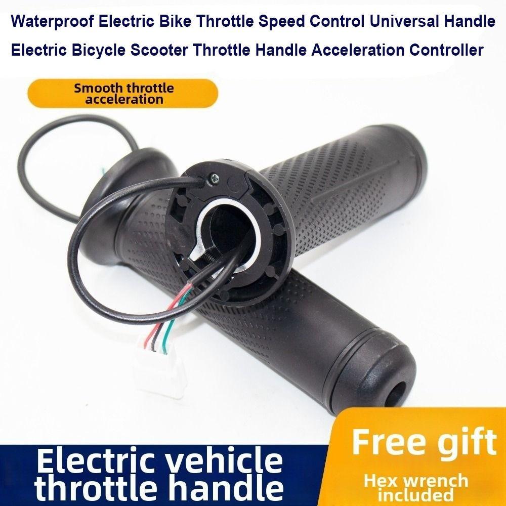 Waterproof Electric Bike Throttle Handlebar Black Electric Scooter Throttle Handle