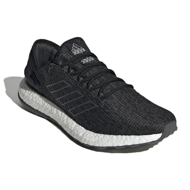 Adidas Кроссовки унисекс PureBoost Black White Core-Black Dgh-Solid-Grey Grey-Four HP2622