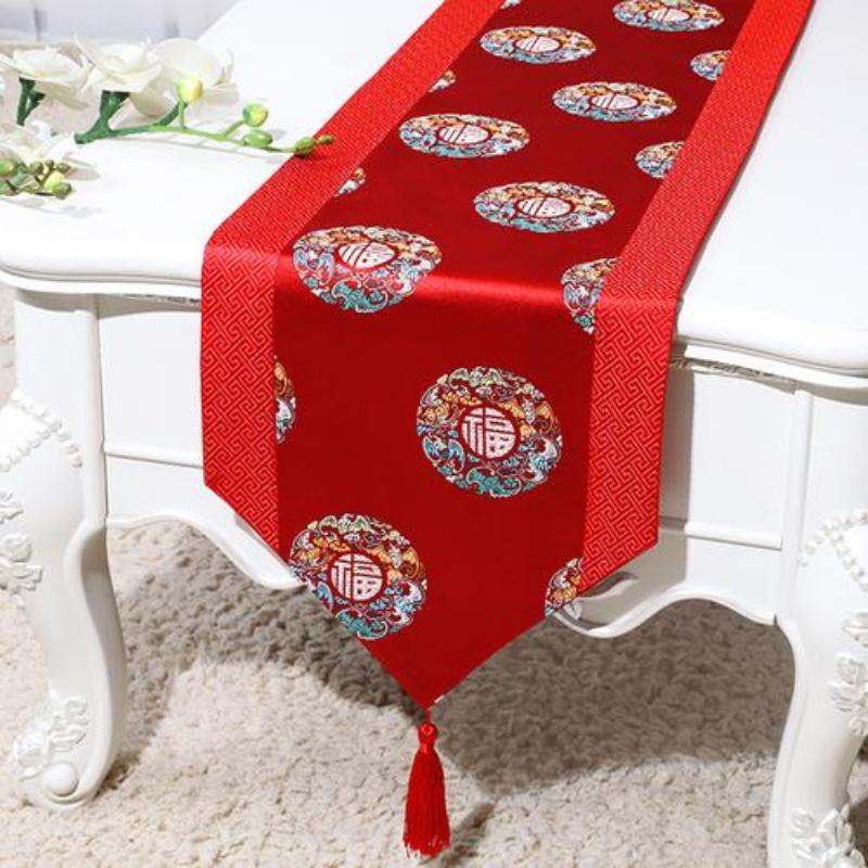 Китайский парчовый ткацкий стол, флаг, модный простой сельский стол, флаг, ткань для чайного стола, ткань для художественного стола, ткань для стола