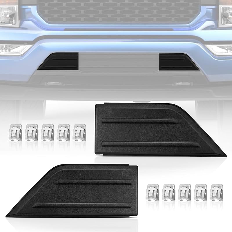 2Pcs F150 Front Bumper Repair Guards Pads Cover Ert Cap Compatible With Ford F-150   , Replace# ML3Z-17E810-AA ML3Z-17E811-AA For Left & Right Side