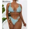 Сексуальное асимметричное бикини со средней талией, женские купальники, женский купальник, комплект бикини из двух частей, мягкий купальный костюм для купания