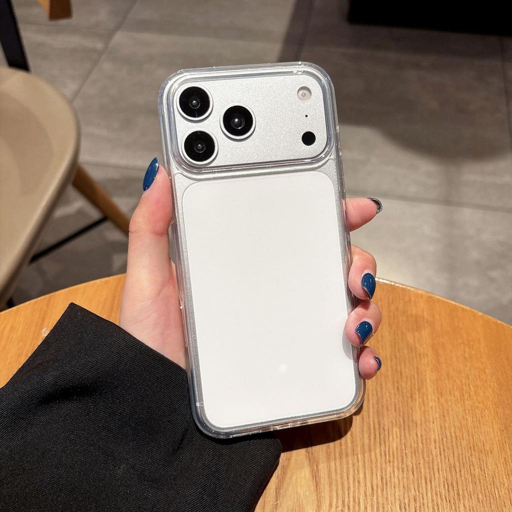 Модный гелевый чехол 2-в-1 для телефона подходит для iPhone 17 Pro Max Нескользящий 16/15/14 Pro Большое отверстие 13