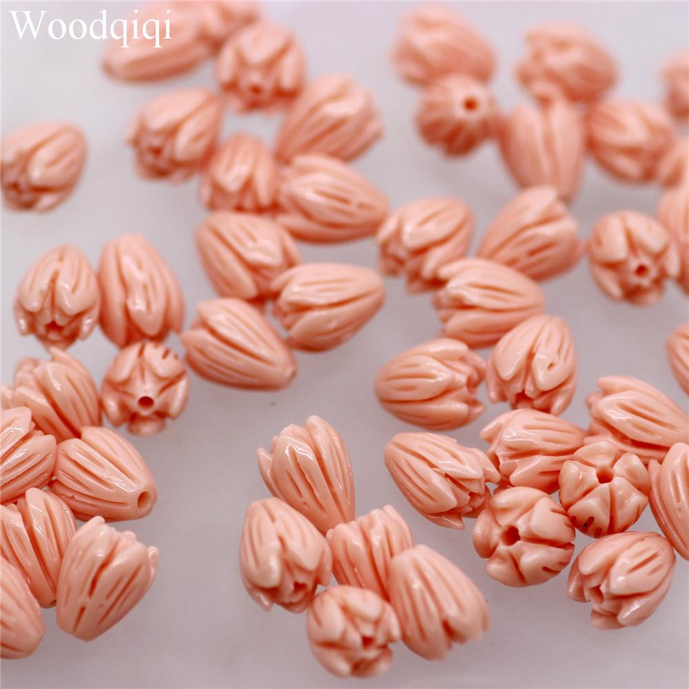 10 шт. 7*9 мм красочные коралловые ракушки, пудра, прессованный цветок, маленький бутон цветка, маленькая роза, свободные бусины, сделай сам, кулон, серьги, изготовление ювелирных изделий