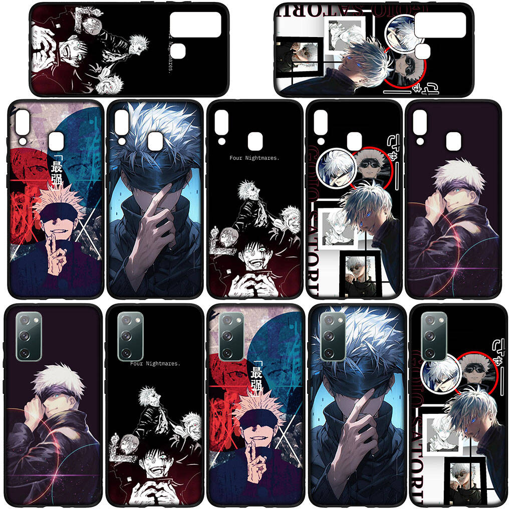 Phone Case for Samsung Galaxy S25 S23 S22 S24 Ultra FE A05 A06 A15 A16 A36 A37 A35 A54 A55 A56 A57 A25 A26 A53 Gojo Satoru Jujutsu Kaisen Cute Cover