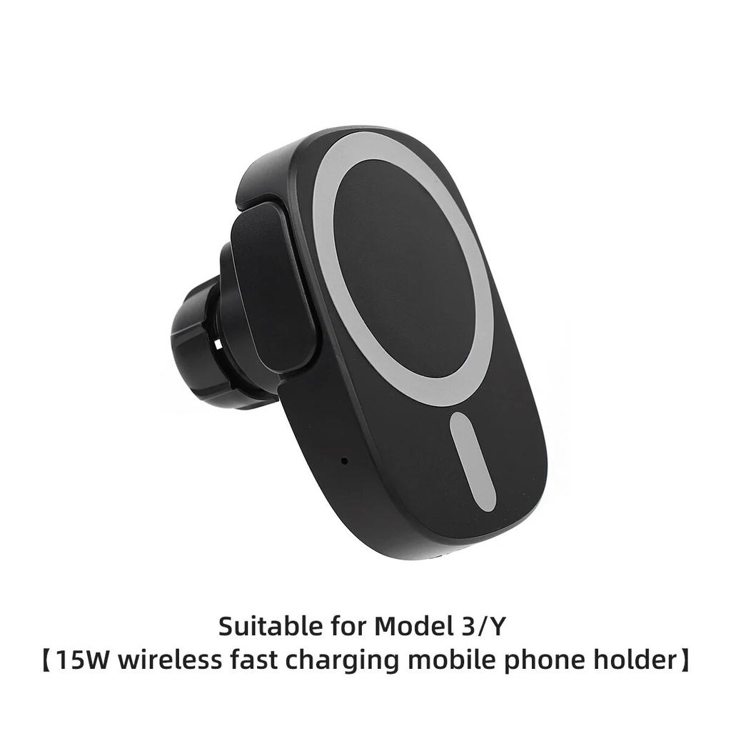 For Tesla Model 3 Model Y 2017-2023 Car 15W Fast Charging Mobile Phone Holder Mount Dashboard Auto Accessories Model3