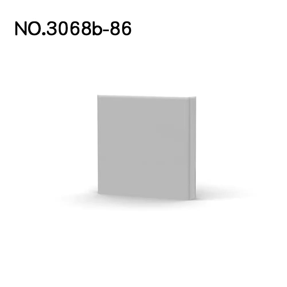 20 шт. Детали MOC 3068 88409 Плитка 2x2 с пазом Совместимые кубики DIY Строительные блоки Детская развивающая игрушка Подарок