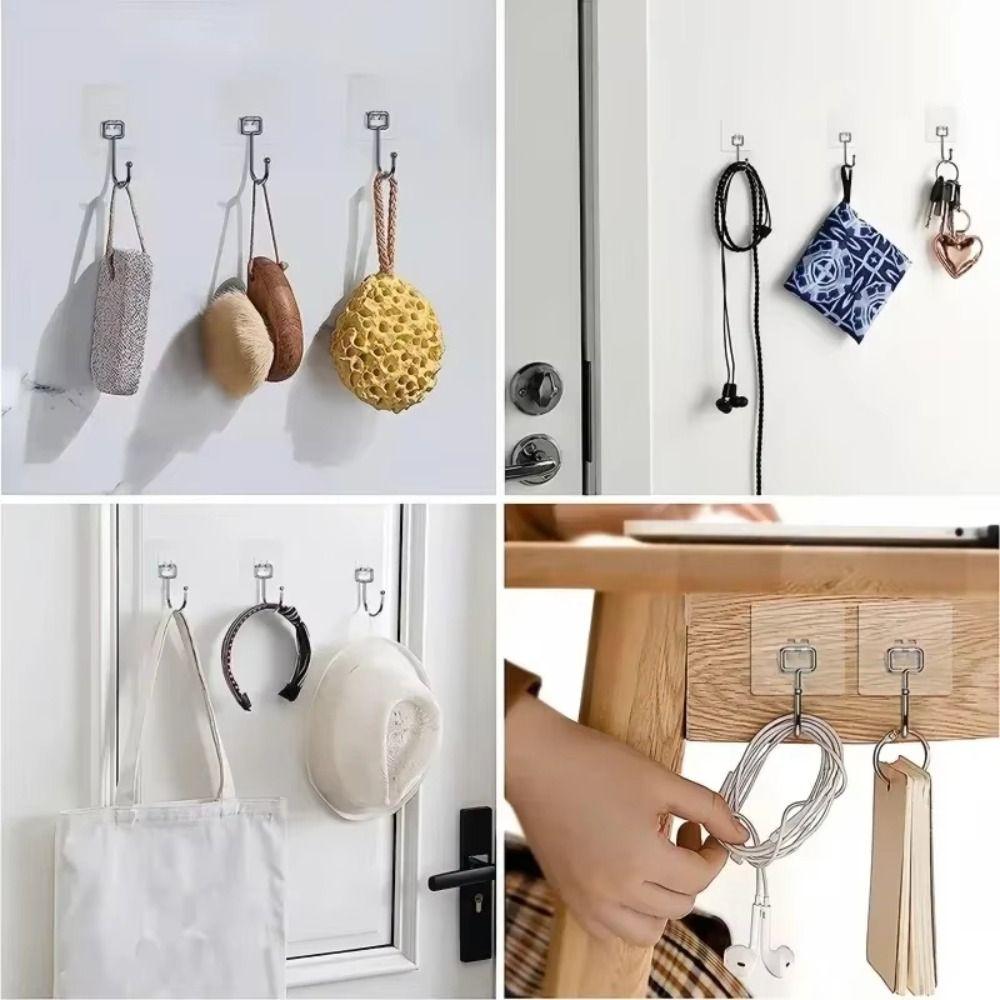 Heavy Duty Wall Hook Waterproof Strong Sticker Holder Big Size Hooks for Kitchen Bathroom