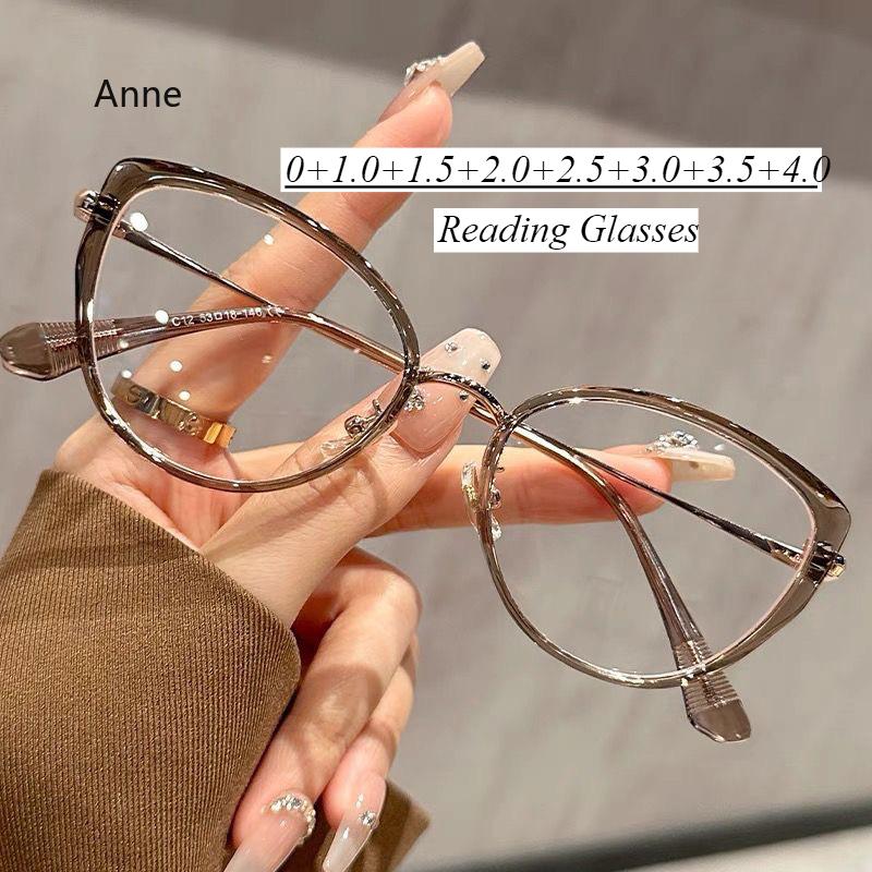 Retro Unisex Reading Glasses 1.50-3.50 Strength - Spring Hinge & Flexible Temples (Vintage Style, UV Protection) Óculos