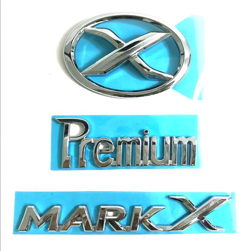 1 Pcs 3D ABS MARK X Emblem Premium Car Badge X Rear Truck Car Stickers Decor For Toyota MARKX MARK-X Car Accessories