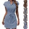Ladies Spring/Summer Sleeveless Striped Dress Cute And Slim Fit Fashion