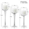 BEPAN Glass Candlestick European Romantic Candlelight Dinner High Foot Wedding Birthday Restaurant Water Floating Candle Cup