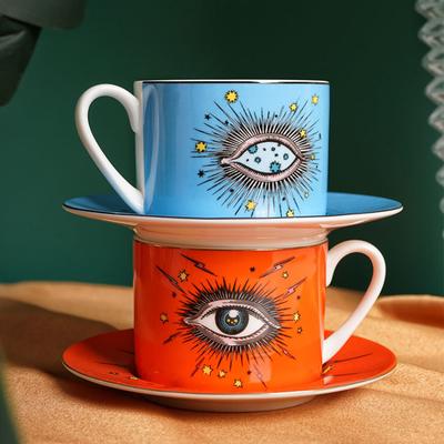 Кружка New Eyes, кофейная чашка, набор посуды, керамическая чашка для воды, европейская креативная бытовая посуда, чашка для послеобеденного чая