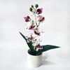 7 Heads Simulated Flower Butterfly Orchid Potted Pink Artificial Faux Plants  Living Room Ornaments