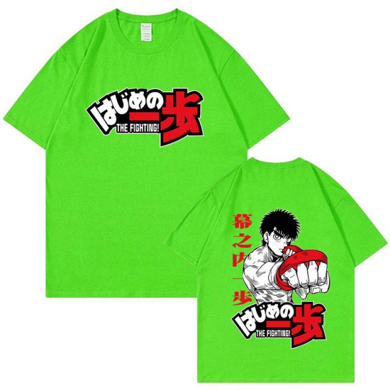 Аниме Hajime No Ippo Kamogawa футболка для бокса в спортзале Манга Макуноути Такамура Fighting KGB футболки с короткими рукавами и принтом большого размера