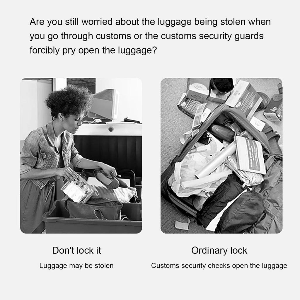 Дорожный кодовый замок для багажа, одобренный для аэропорта, кодовый замок, высокая безопасность, аксессуар для багажа для путешественника