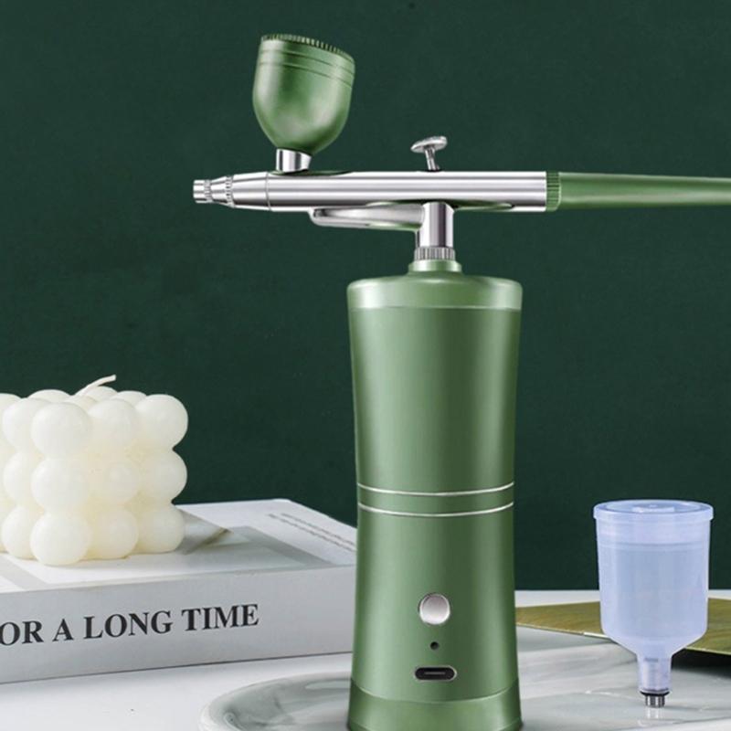 Airbrush, Spray Guns Set with Compressor, Portable Wireless Airbrush Kit and Rechargeable Hand Airbrush 3 Gear