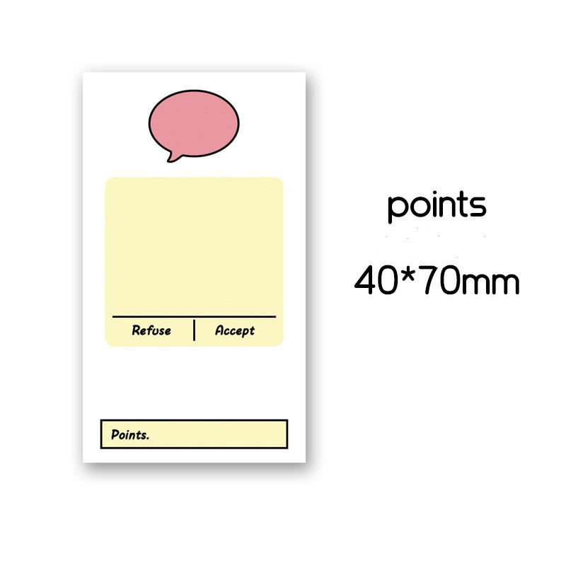 100 Sheets/pc Cartoon Memo Pad Sticky Note To Do List Check List Planner Notepad for Staff Students Stationery Journaling
