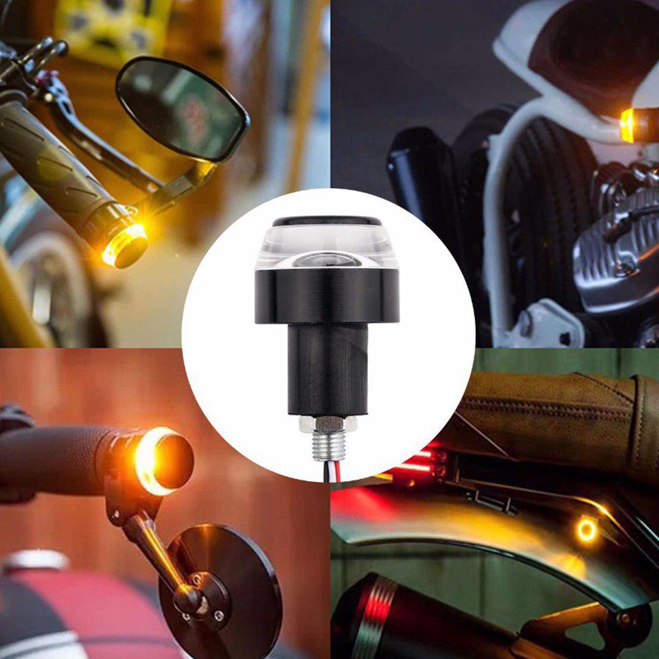 2X универсальный 22 мм мигающий светодиодный руль мотоцикла, указатель поворота, янтарный индикатор, мигалка