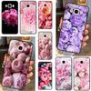 Элегантный чехол с цветком пиона розово-фиолетового цвета для Samsung Galaxy J3 J5 J7 2017 A3 A5 J1 2016 A7 A9 J8 A6 A8 J4 J6 Plus 2018 Coque