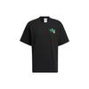 Adidas Logo Cartoon Pattern Embroidered Round Neck Short Sleeve T-shirt Unisex Tops Black HM8041
