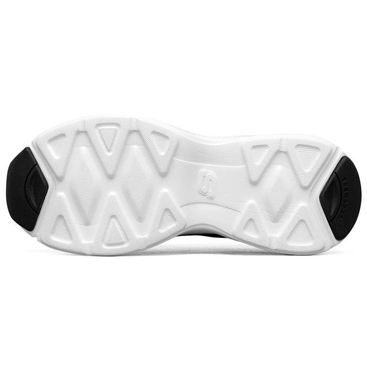 (WMNS) Женские кроссовки Skechers D'Lites Airy Low-Top Белый/Черный/Зеленый 896005-WGRN