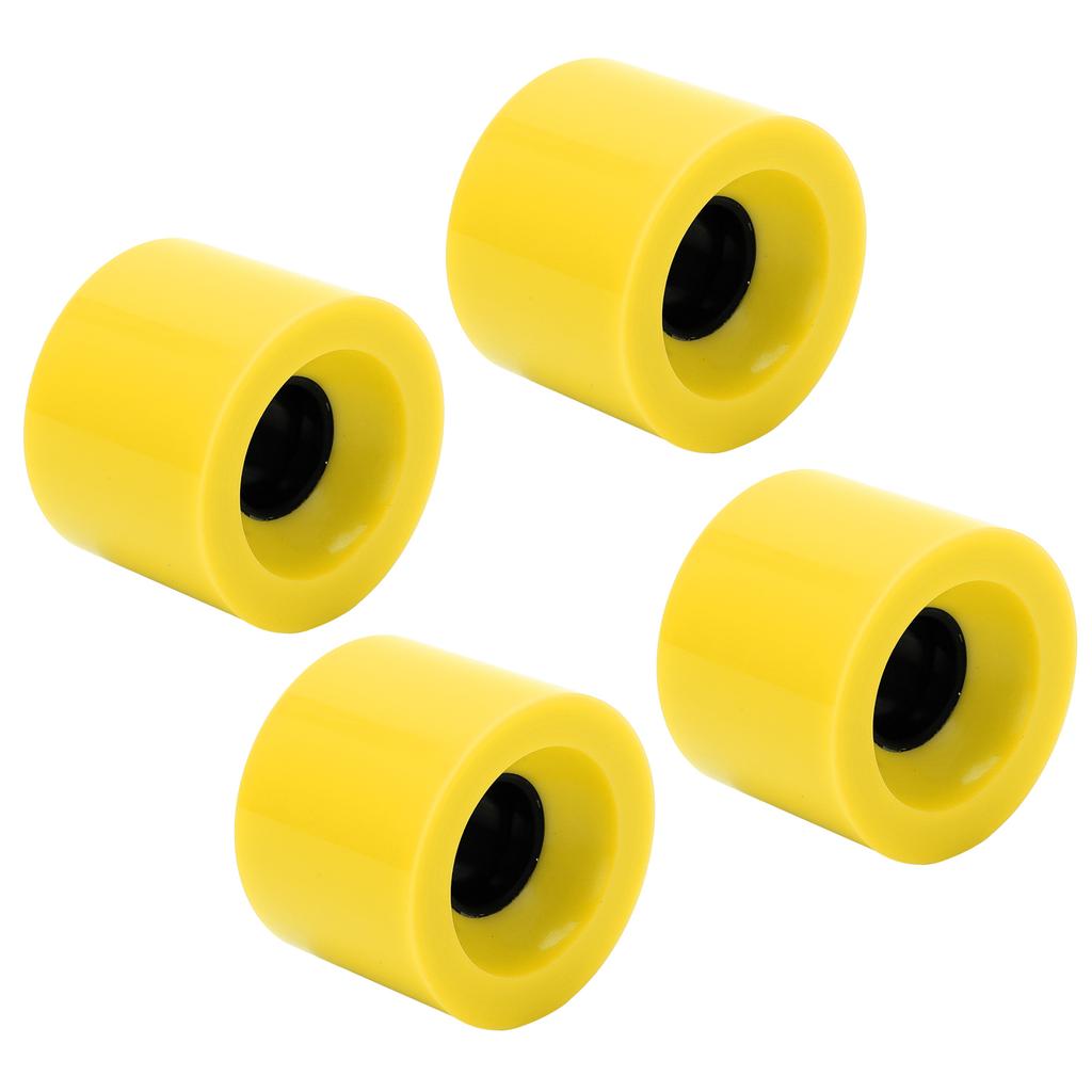 PUENTE 4pcs 60x45mm Skateboard Wheels 78A Longboard Cruiser Wheels Replacement PartsYellow
