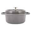 Staub Pico Cocotte круглый 18 см графитово-серый 1101818 Кастрюля Эмалированная кастрюля Rund Brater графитовый серый Кастрюля Pico Cocotte Стильная посуда Кухонные принадлежности