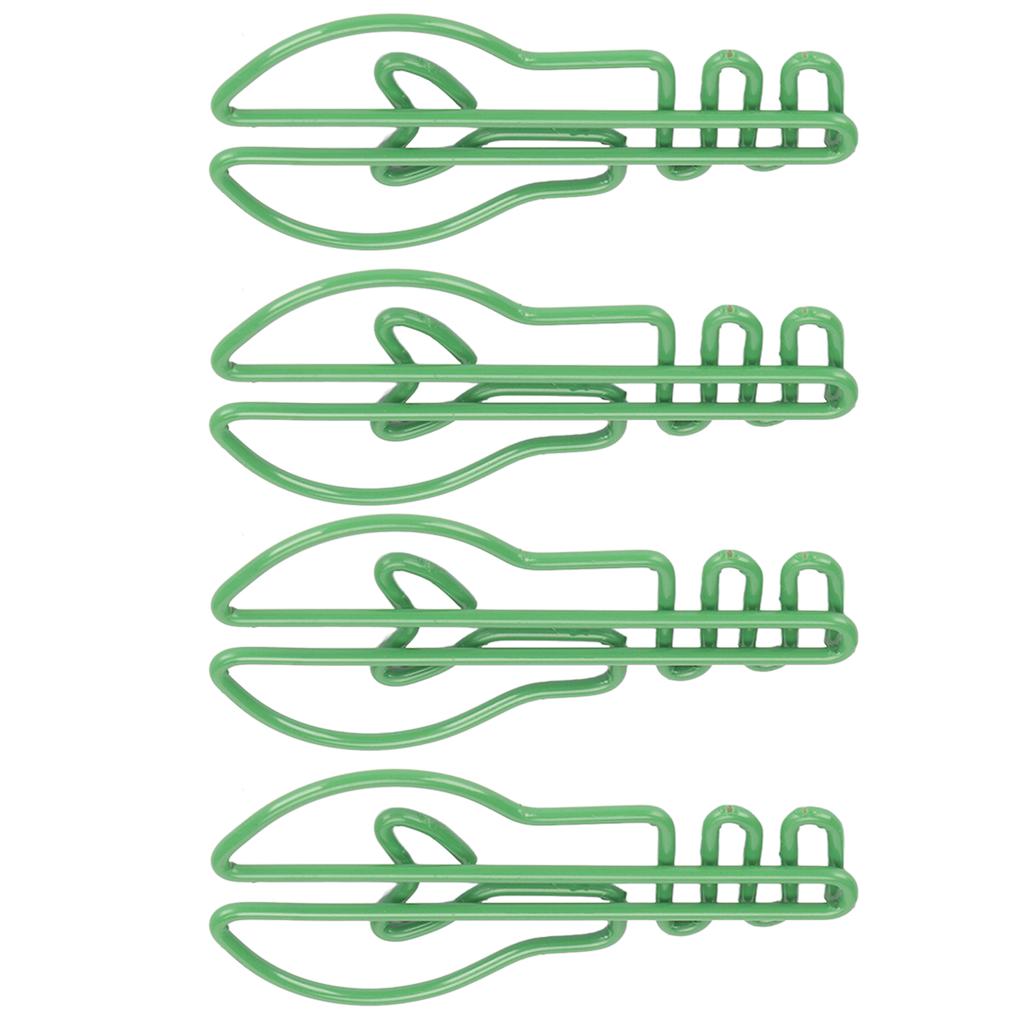 100 шт. Скрепки для бумаги маленькие милые в форме лампочки металлические канцелярские принадлежности для заметок зеленые