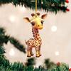 2D Acrylic Cute Giraffe Car Interior, Holiday Decorations, Christmas Tree Decorations, Couple Gifts, Home Decor, Keychain
