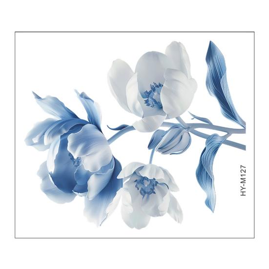 Цветочная наклейка на унитаз съемная самоклеящаяся водонепроницаемая ПВХ настенная живопись для гостиной ванной комнаты