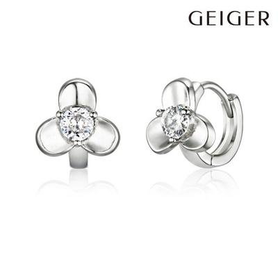 Серебряные Простые Серьги-Гвоздики Цветок GISVEE125