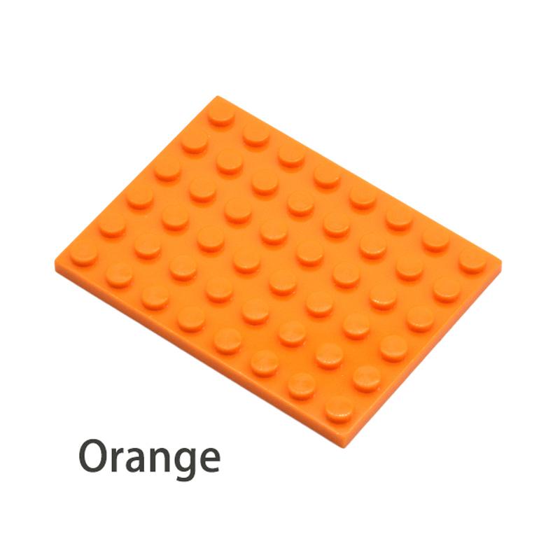 10 шт. DIY строительные блоки тонкие фигурки кирпичи 6x8 точек 12 цветов образовательный творческий размер совместимы с 3036 игрушками для детей