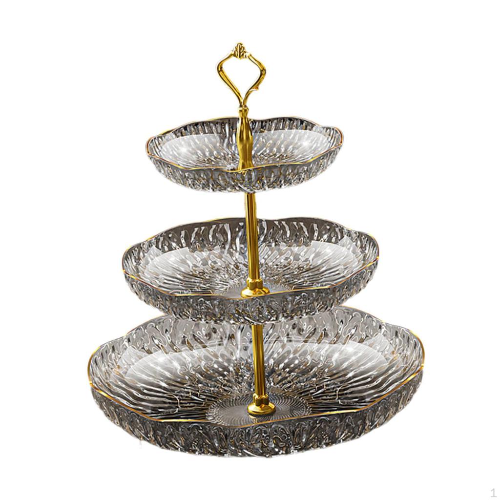 Fruit Plate Cupcake Stand Decorative Modern Dessert Cake Serving Platters for Party