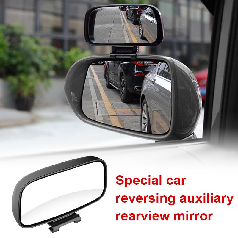 Регулируемое широкое выпуклое автомобильное зеркало для улучшения видимости слепых зон и безопасности