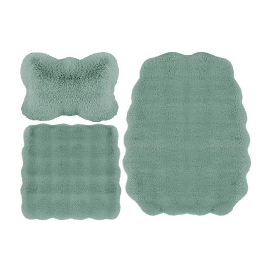 Утолщенные плюшевые подушки для автомобильных сидений, мягкие, пушистые, теплые, нескользящие чехлы для передних и задних сидений