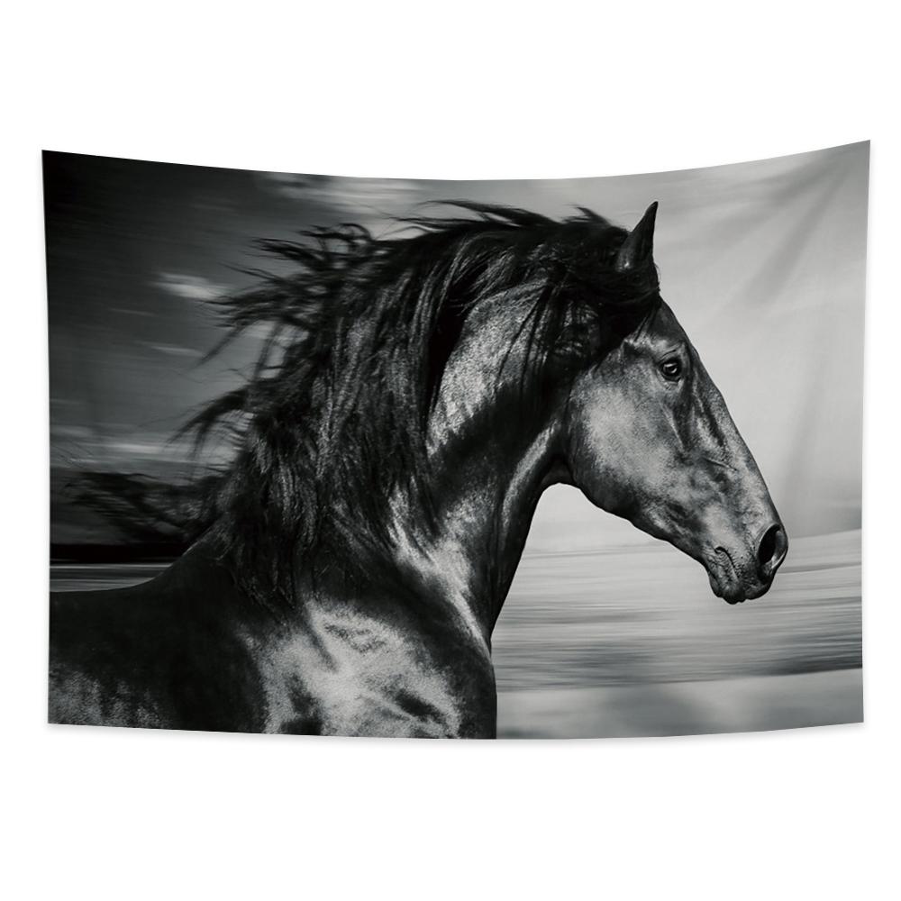 Серия «Скачущая лошадь» Гобелен Настенный хиппи Богемное украшение Гобелен Фон Ткань Гостиная Комната Домашний декор