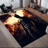 Batman Silhouette Anti-Slip Rug, Rectangular Carpet for Home Living Room & Bedroom Decoration