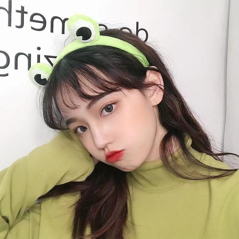 Kawaii повязки на голову в виде лягушки, удобные бархатные повязки для волос с медвежьими ушками, заячьи уши, милые повязки на голову, зимние аксессуары для волос