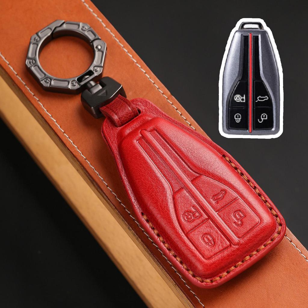 Высококачественный кожаный чехол для ключей для моделей Hongqi HS5/HS7 2022 года — мужской аксессуар