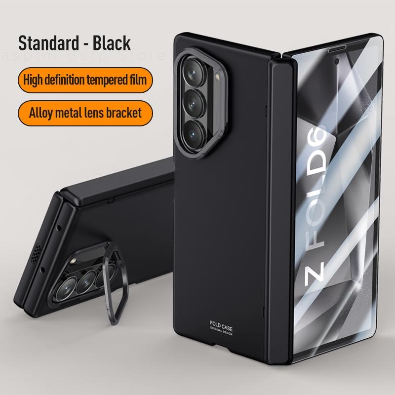 Магнитный Складной Ударопрочный Чехол Для Samsung Galaxy Z Fold 6 Защитный Бронированный Чехол Для Samsung Z Fold6 Чехол Держатель для Линзы