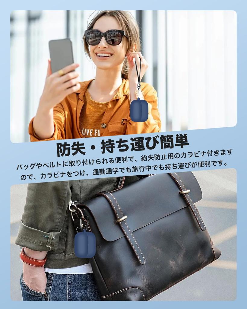 Case for SONY LinkBuds Fit YAJOJO Wireless Earphone Charging Case Cover with Carabiner and Keychain Silicone Protective Case Drop Prevention